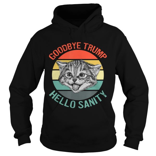 Goodbye Trump Hello Sanity Kitten Vintage Sunset Trump Loses shirt