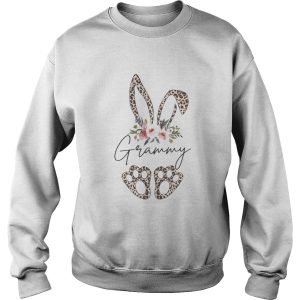 Grammy Bunny Leopard Hippie Flowers Easter Day shirt 2