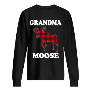 Grandma Moose Funny Christmas Plaid Buffalo shirt