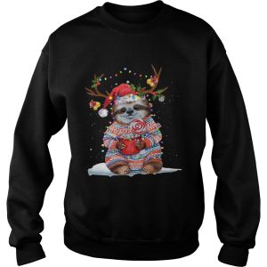 Grateful Sloth Reinder Light Christmas shirt 2