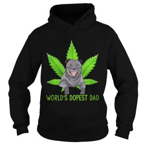 Great Weed Pitbull Worlds Dopest Dad shirt