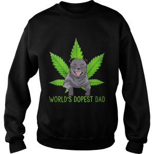 Great Weed Pitbull Worlds Dopest Dad shirt 3