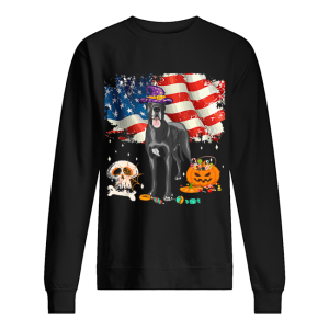 Great dane Dog Halloween Costume Gift Flag America T Shirt 2