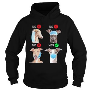 Greyhound Dogs Right Way To Wear Mask shirt 1