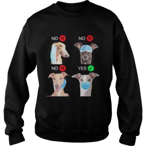 Greyhound Dogs Right Way To Wear Mask shirt 2