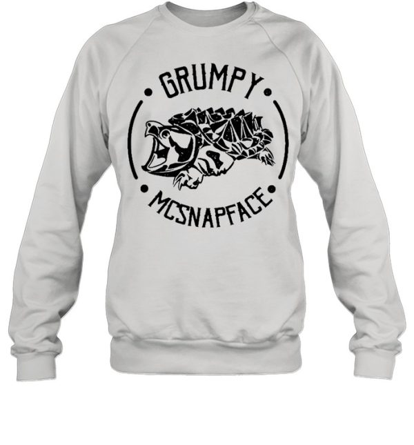 Grumpy Mcsnapface Funny Animal Snapping Turtle Shirt