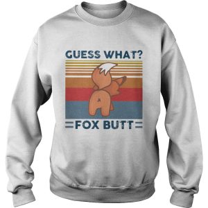 Guess what fox butt vintage retro shirt