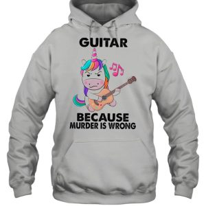 Guitar Because Murder Is Wrong shirt 3