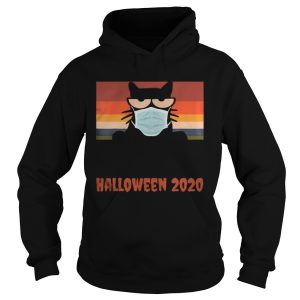 Halloween 2020 Funny Black Cat with Mask shirt