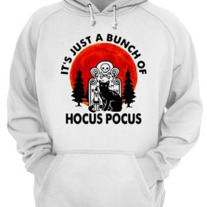 Halloween Black cat it's just a bunch of Hocus Pocus shirt 3