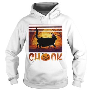 Halloween Cat Chonk Pumpkin Vintage shirt 1