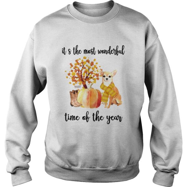 Halloween Chihuahua Its The Most Wonderful Time Of The Year Shirt