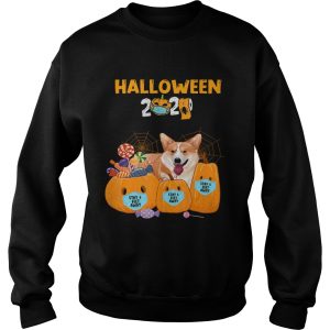 Halloween Corgi wear Mask Stay 6 Feet Away Quarantine shirt 3