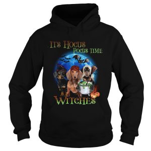 Halloween Dachshund Its Hocus Pocus Time Witches tshirt 1