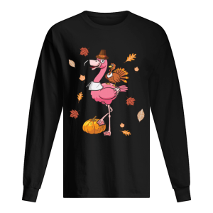 Halloween Flamingo Riding Turkey shirt 1