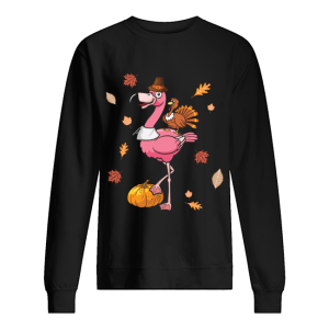 Halloween Flamingo Riding Turkey shirt 2