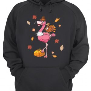 Halloween Flamingo Riding Turkey shirt 3