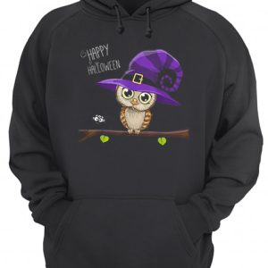 Halloween Owl Happy Halloween Tee shirt 3