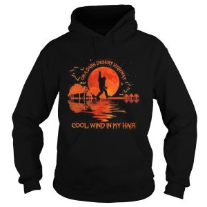 Halloween bigfoot on a dark desert highway cool wind in my hair moon shirt 1