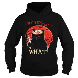 Halloween cat jason voorhees ch ch ch what sunset shirt