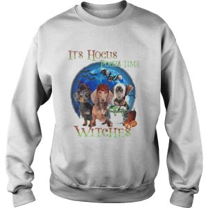 Halloween dachshund its hocus pocus time witches shirt