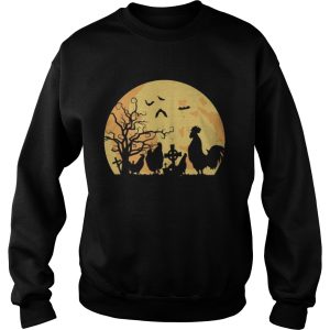 Halloween moon chicken shirt 2