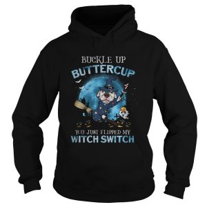 Halloween pitbull buckle up buttercup you just flipped my witch switch shirt 1