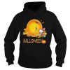 Halloween snoopy and woodstock witch moon shirt