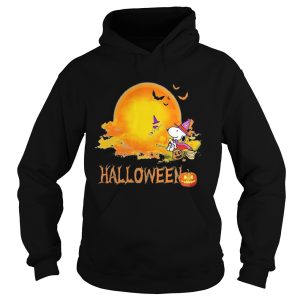 Halloween snoopy and woodstock witch moon shirt 1