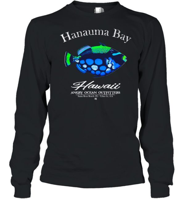 Hanauma Bay Hawaii Oahu Snorkeling Scuba Trigger Fish shirt