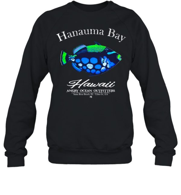 Hanauma Bay Hawaii Oahu Snorkeling Scuba Trigger Fish shirt