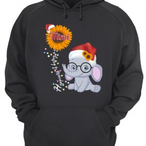 Happiness Is Being A Mimi Sunflower Elephant Christmas T Shirt 3