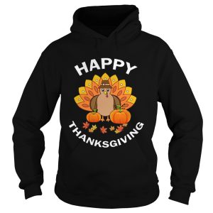 Happpy Thanksgiving Cute Turkey And Pumpkins TShirt