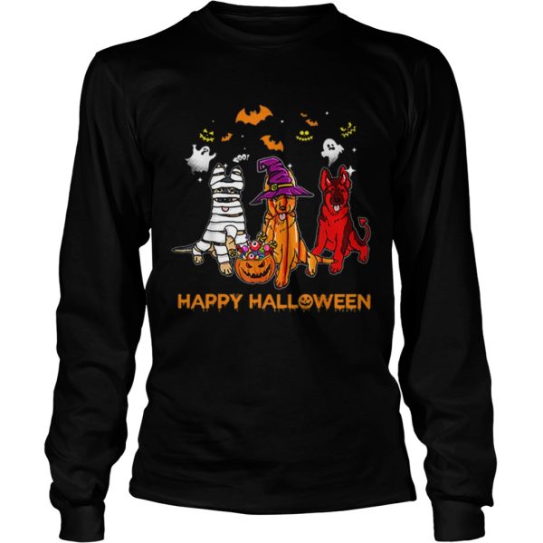 Happy Halloween German Shepherd Gift Pumpkin Mummy shirt