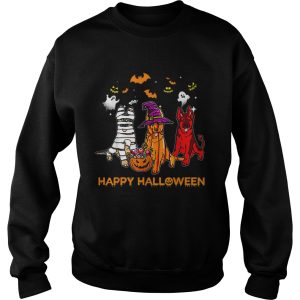 Happy Halloween German Shepherd Gift Pumpkin Mummy shirt 3