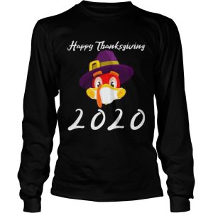 Happy thanksgiving 2020 turkey wearing mask shirt 2