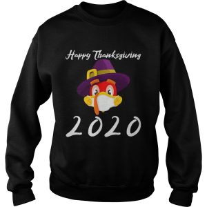 Happy thanksgiving 2020 turkey wearing mask shirt 3