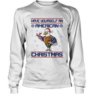 Have yourself an American Christmas White head eagle shirt 2