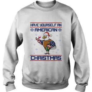 Have yourself an American Christmas White head eagle shirt 3