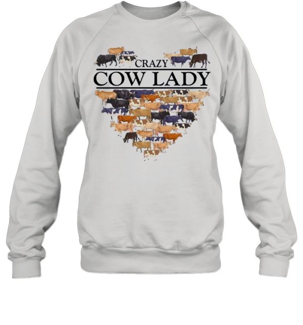 Heart Crazy Cow Lady 2021 shirt