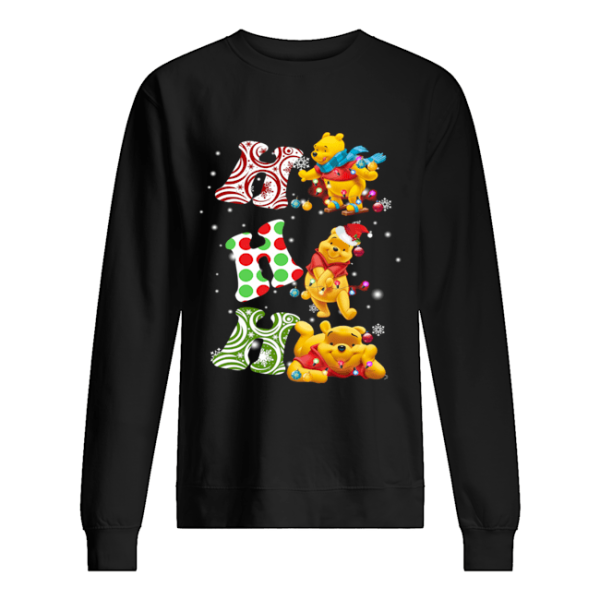 Ho Ho Ho Santa Pooh Christmas shirt