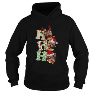 Ho Ho Ho Shih Tzu Christmas shirt 1