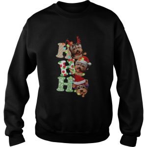 Ho Ho Ho Shih Tzu Christmas shirt 3