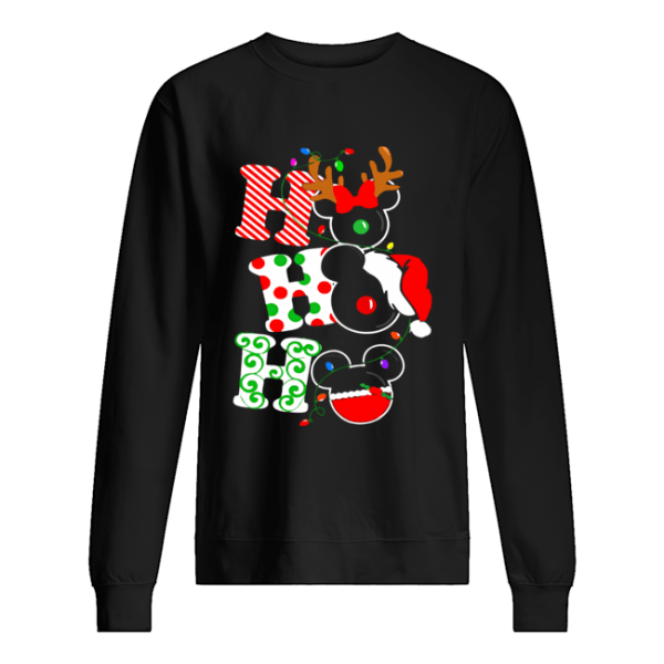 Ho ho ho Merry Christmas Disney Mickey shirt