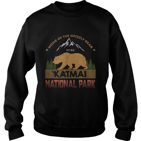 Home of the grizzly bear est 1910 katmai national park shirt