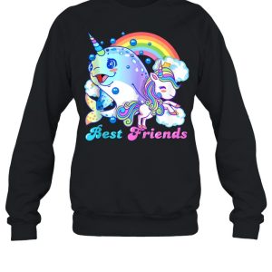 Horned Narwhal And Unicorn Best Friends shirt