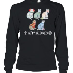 Horror Movie Character Cat Happy Halloween shirt