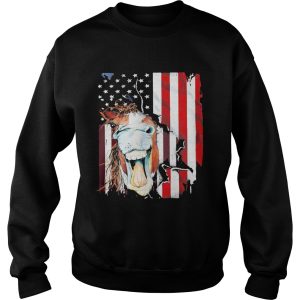 Horse American flag veteran Independence Day shirt