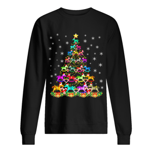 Horse Christmas Tree Candy Cane Gift shirt 2