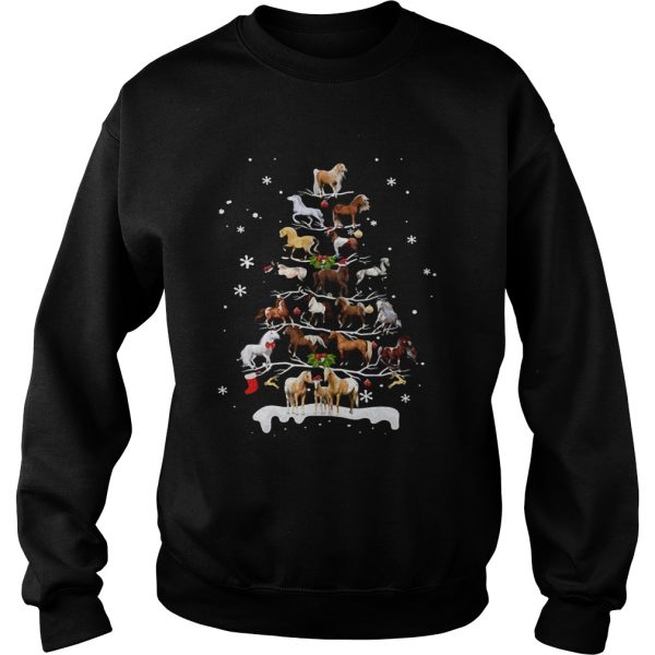 Horse Christmas Tree Shirt